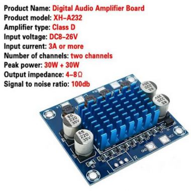 Mạch Khuếch Đại Âm Thanh TPA3110 XH-232 Stereo 8 - 26VDC