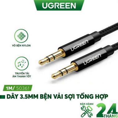 Cáp AV Aux Dài 2m Ugreen 2 Đầu 3.5mm Cao Cấp